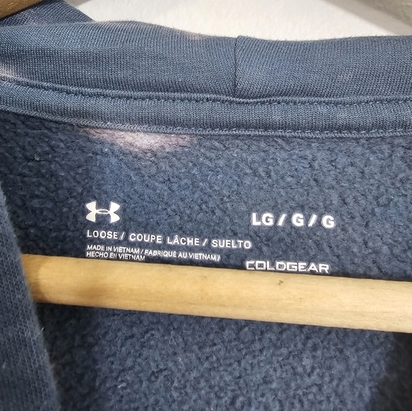 Custom Upcycled Tie Dyed Reworked Under Armour Cropped Length Hoodie - Picture 3 of 3